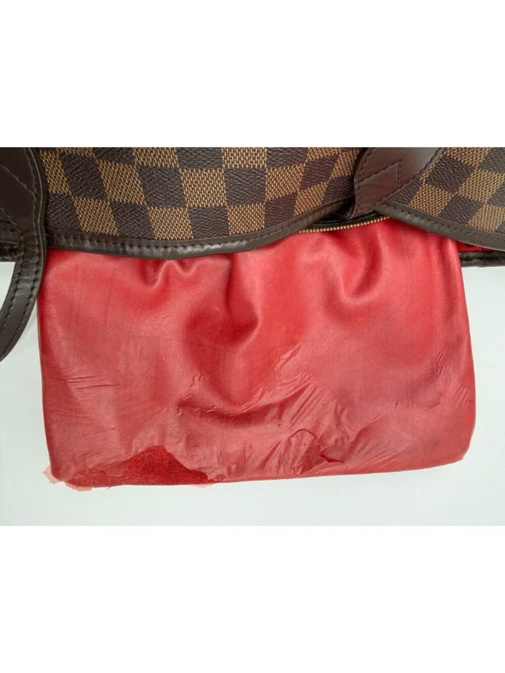 Louis Vuitton Neverfull GM Damier Ebene Tote with Pouch – Cherry Interior - Auth - Picture 10 of 11